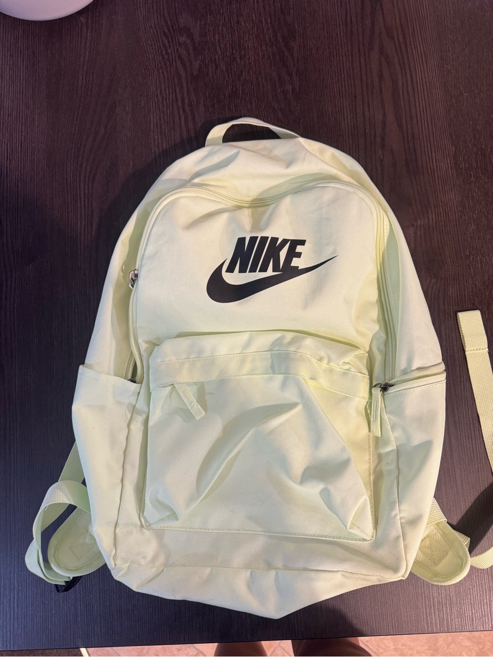 Nike Men's Neon Green/Yellow Backpack with Swoosh